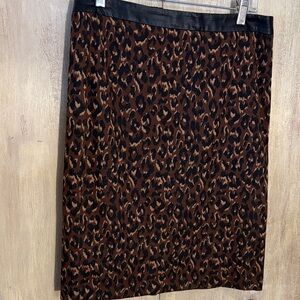 Talbots Leopard Print Women's Skirt size 8